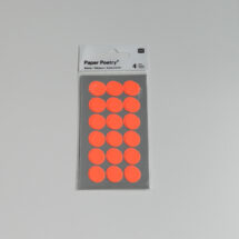 stickers pois orange fluo Rico design 15 mm
