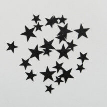 étoiles flex noir glitter