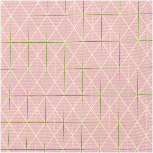 Toile géométrique rose Rico design 100% coton