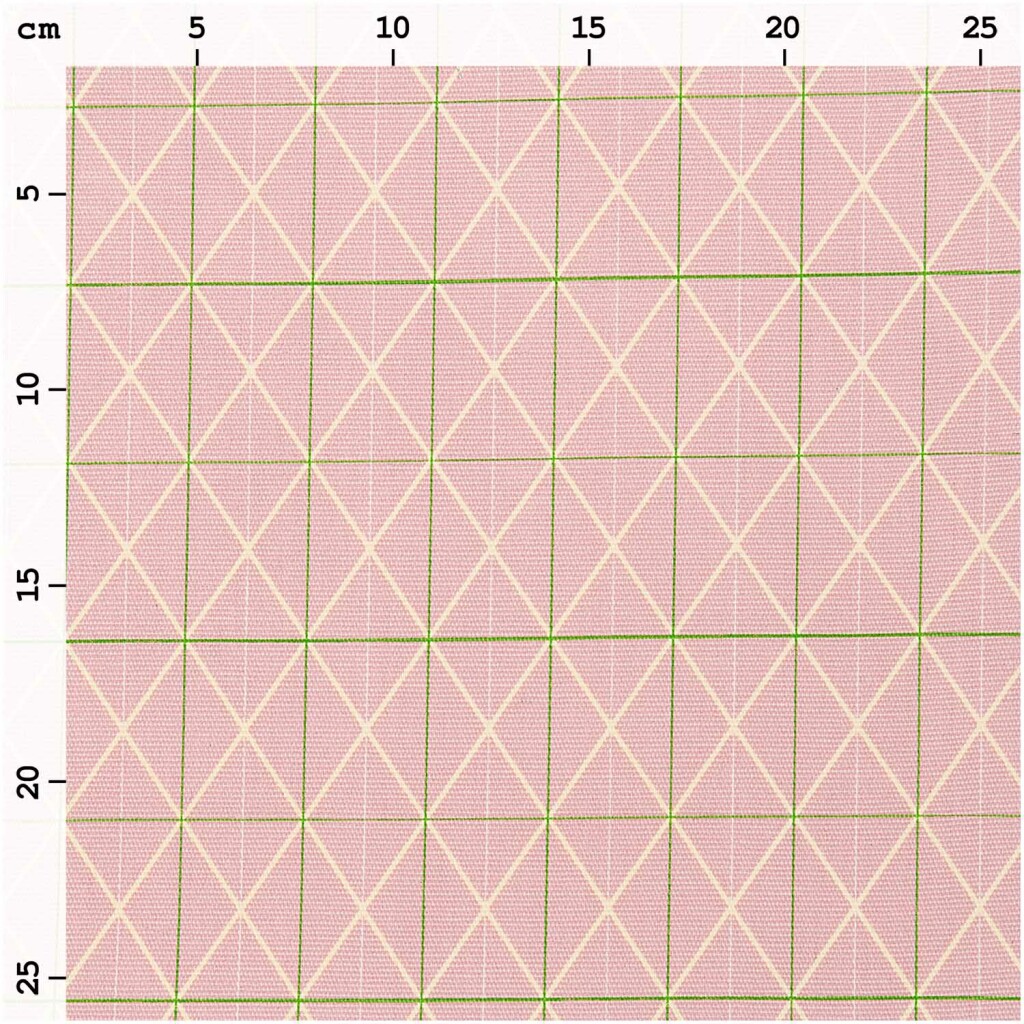 Toile géométrique rose Rico design 100% coton